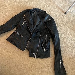 BLANK NYC FAUX LEATHER MOTO JACKET